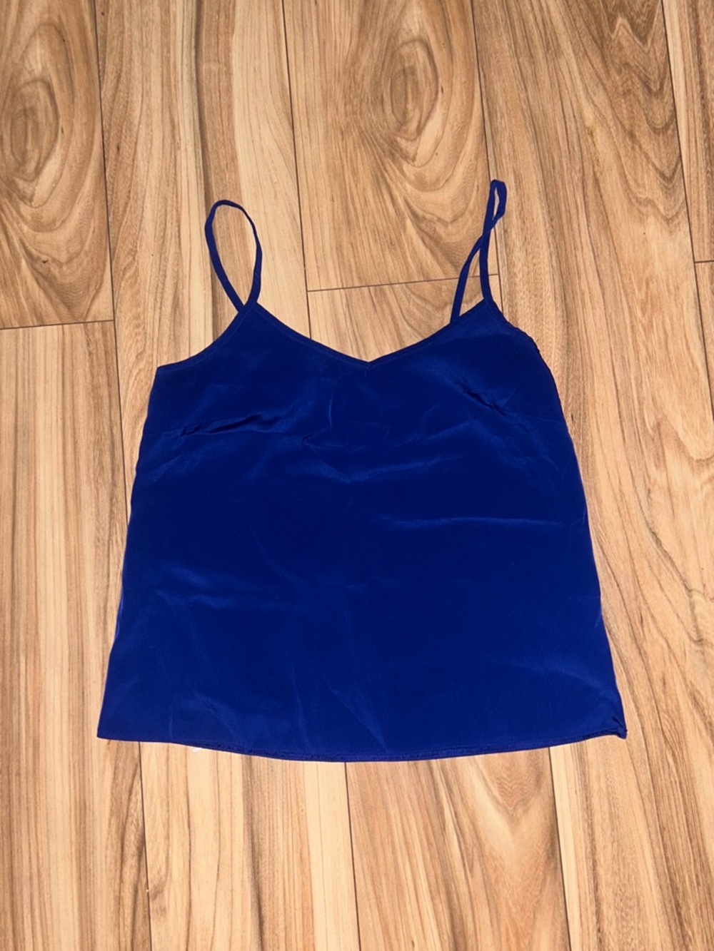 ASOS Royal Blue Satin Cami with Spaghetti Straps